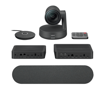 Logitech Rally Plus Sistema de videoconferencia modular de alta gama para salas grandes